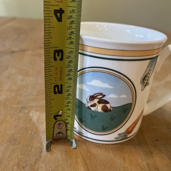 Vintage Villeroy & Boch A La Ferme Les Animaux Bunny Rabbit Corn Carrot Mug - Picture 6 of 7